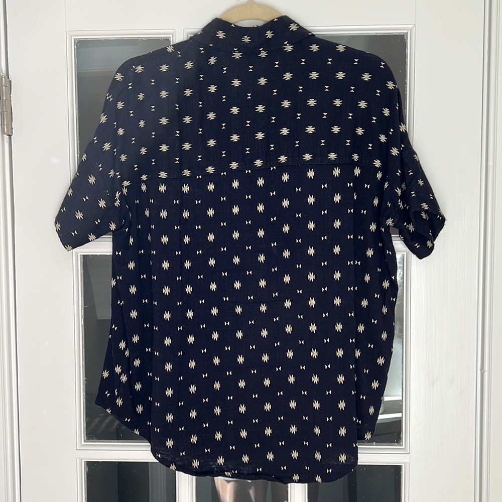 Madewell Short Sleeve Button Up Top - Picture 6 of 7